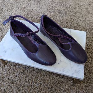 ELF purple flats, Sz 6